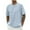 Sky Blue, variant on Workout Shirts For Men Qiggri Men Print Round Neck Casual Fashion Short Sleeve Round-Neck Blouses Shirts