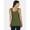 thumbnail image 5 of Time and Tru Women's Ribbed Tank Top, Sizes XS-XXXL, 5 of 5