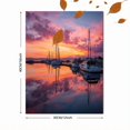 thumbnail image 3 of Sailboat Seascape Canvas Print Wall Art for Living Room Bedroom Dining Room Entryway Bathroom Office Hotel Cafe Decor, 3 of 8