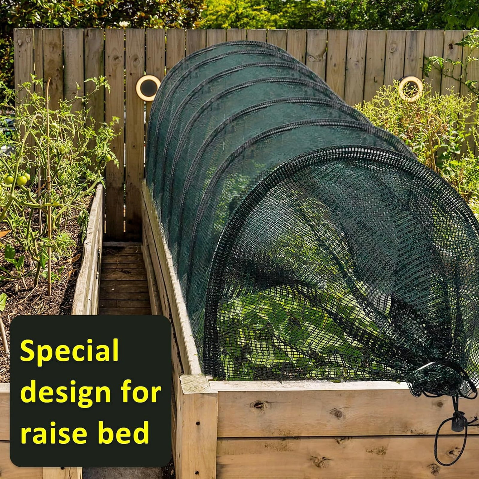 1 Pc Portable Greenhouse Tunnel Shade Net Cover, 2 In 1 Quick-Release Garden Netting For Vegetables Plant Cover, Insect & Bird Protection Cover For Garden，118" x11.8" x11.7"