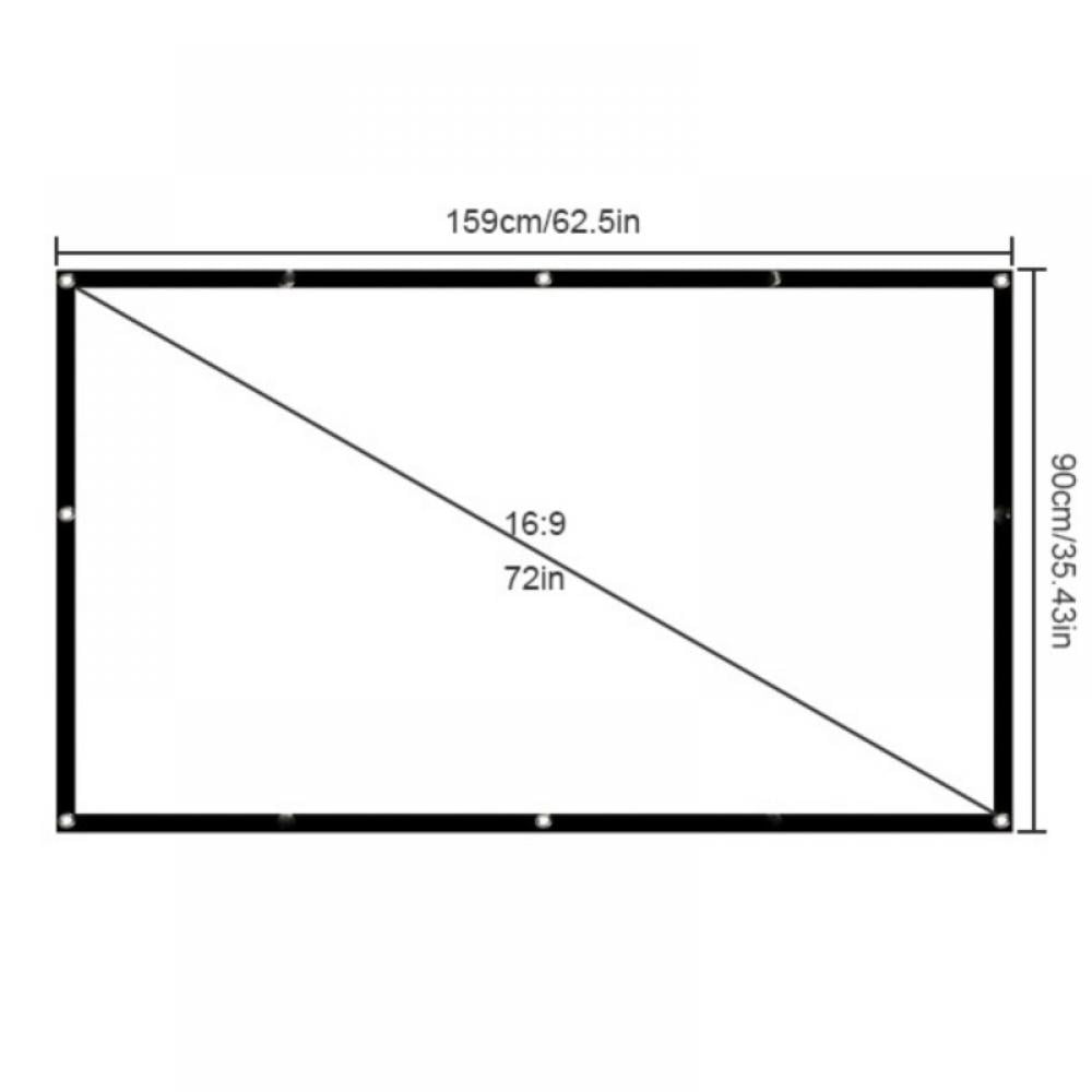 Computer Accessories Projector Screen 200 Inch 169 Portable Outdoor