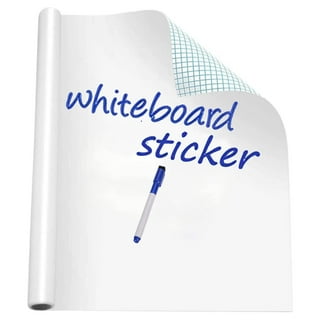 Extra Large Whiteboard Decal Sticker, Self-Adhesive Paper Message Board  (6.5 FEET) Peel and Stick Wallpaper with 4 Dry Erase Markers, Size 17.7” X