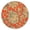 Boho, variant on Artistic Tablecloth Round Boho Chic Tribal Style, Waterproof Vinyl Table Cover, Elastic Edge, Backed for Dining Room