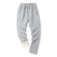 thumbnail image 4 of Jamicy Mens Winter Fashion 2025 Pants Men's Fleece Pants Winter Warm Joggers Pants Active Sherpa Lined Sweatpants, 4 of 5