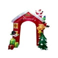 thumbnail image 3 of Arco inflable navideño decorativo para exteriores con adorables figuras luminosas de 2.4 metros (8 pies). Adorno navideño para festivales., 3 of 9