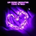 thumbnail image 3 of Led Fairy Lights Battery Operated, 32.8ft 100 LED Mini Battery Powered Copper Wire Starry Fairy Lights Decoration for Bedroom, Christmas, Parties, Wedding, Centerpiece Purple, 3 of 7