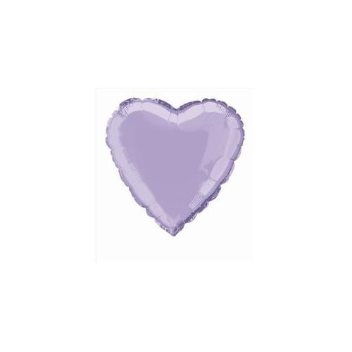 Unique Industries 53030 18 inch Heart Foil Balloon in Lavender