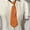 Orange, variant on Ties for Women Men Metal Star Chain Necktie Pre-Tied Adjustable Black Tie for Uniform School Shirt Accessory