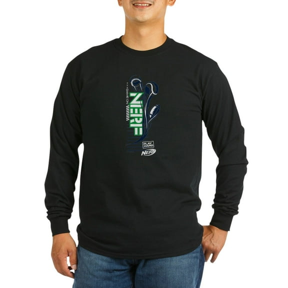 CafePress - Nerf Game On Long Sleeve T Shirt - Long Sleeve Dark T-Shirt