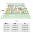 thumbnail image 3 of Honeii Books Print Fleece Blanket - Throw Blanket for Bed, Sofa, Couch, Camping, and Travel , Microplush Ultra Soft Warm Blanket-40"x30", 3 of 7