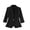 Black, variant on Blazer for Women Women's Fashion Casual Solid Color Pocket Turndown Collar 3/4 Sleeve Blouse Blazer My Cart Items Today