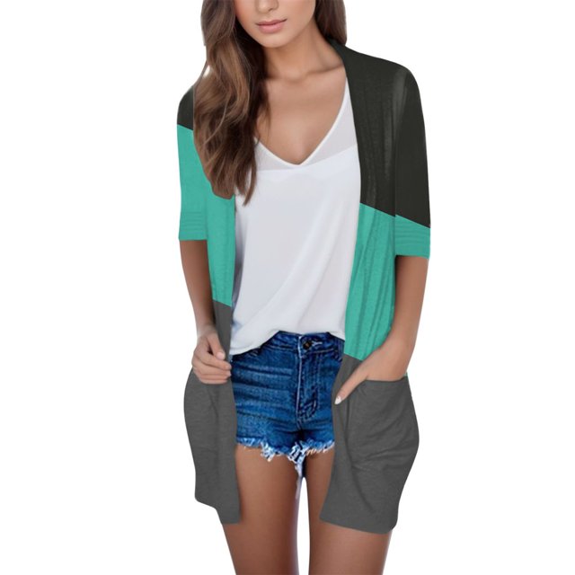 Long Sleeve Cardigan For Women Fall Open Front Cardigan With Pockets Casual Duster Lightweight Cardigan Sweater