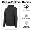 thumbnail image 3 of 3-Pack Men's Cotton Lightweight Casual Pullover Drawstring Hoodie With Pocket, 3 of 6