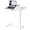 White, variant on EDX Overbed Bedside Desk, Rolling Laptop Stand Tray Overbed Table with Wheels and Height Adjustable for Laptop Bed Sofa, Black