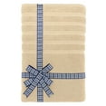 thumbnail image 2 of American Soft Linen Luxury 35x70 Jumbo Large Bath Towel, 100% Cotton Turkish Bath Towel Sheet, Beige, 2 of 9