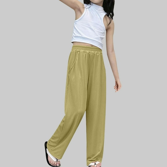 Children's Mosquito Repellent Pants Summer Thin Breathable and Cool Youth Girls Sweatpants Girl Clothes Size 10-12