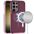 thumbnail image 2 of For Samsung Galaxy s23 Magnetic Ring Circle Guard Fused Ultimate Hybrid Case - Burgundy, 2 of 3