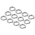 thumbnail image 1 of Unique Bargains , 0.53 x 0.35' Fishing Split Rings Fishing Swivel Stainless Steel Rings with Double Flattened Connectors,100 PACK, 1 of 6