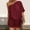 A-Wine, variant on Mqqzkk Women'S Summer Jumpsuit With Slanted Shoulder And Sleeves Solid Color Jumpsuit Straight Leg Romper Shorts