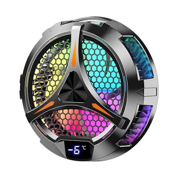 X42 Tablet Radiator Tablet Cooler RGB Colorful Lighting 10cm Magnetic Semiconductor Cooler Cooling