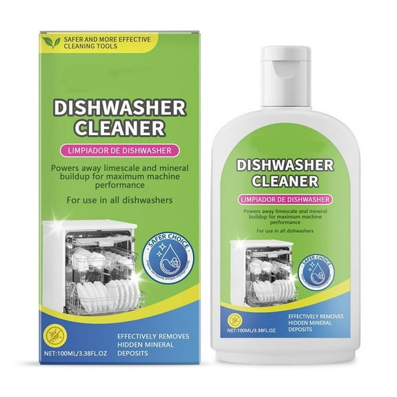 Dishwasher Cleaner Liquid Degreaser Descaler For Dishwasher Machine Stain Remover Decontamination Cleaner For Dishwasher 100Ml 0.295 Lbs