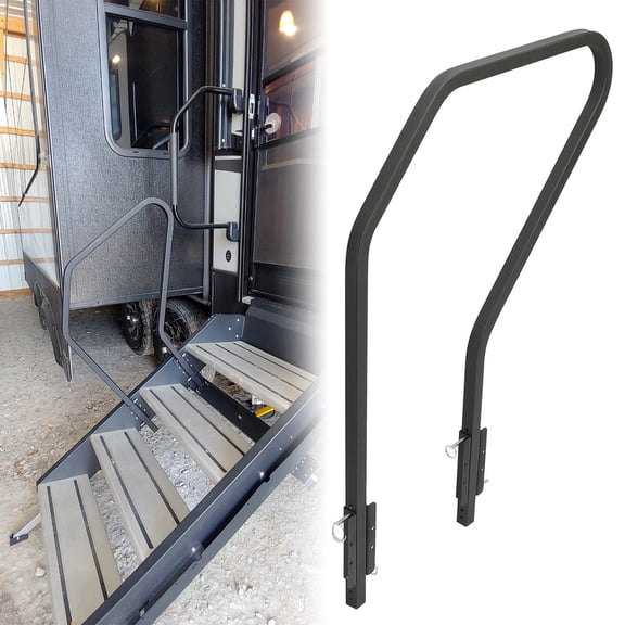 Kojem 4 Step Entry Assist RV Handrail for Any Generation for 5th Wheel Rvs Travel Trailers and Motorhomes
