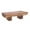 Brown Handmade Live Edge T Stand Solid Rectangle 59" x 33" x 19", variant on DecMode 59" x 19" Brown Wood Handmade Live Edge T Stand Coffee Table with Block Style Base, 1-Piece