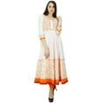 thumbnail image 1 of Phagun Kurta Floral Ethnique en Coton Anarkali Kurti Robe de Designer Bollywood, 1 of 1