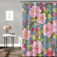 thumbnail image 2 of JRXY Peach Blossom Spring Flowers Shower Curtain, Multiple Sizes White, 2 of 6