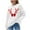 White, variant on qelini Christmas Sweaters for Women Reindeer Print Crewneck Pullover Long Sleeve Tops Casual Holiday Blouses