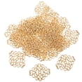 thumbnail image 2 of 50x oro bronce plata filigrana envuelve conector adornos accesorios de joyería jinwen Filigrana decorativa de metal, 2 of 8