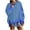 Blue 3, variant on Kaemgyyd Sweatshirts for Women Casual Long Sleeve Color Block Tops Fall Crewneck Cute Loose Pullover