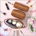 thumbnail image 5 of Pakyozj 3 Pcs Makeup Bag Set for Women Corduroy Cosmetic Pouch Aesthetic Travel Toiletry Bag Cute Purse Pouch Pencil Case Makeup Brushes Storage Organizer for Christmas, 5 of 6