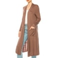 thumbnail image 4 of MOA Collection Women's Comfortable Relaxed Fit Long Cardigan - Perfect for Everyday Wear, 4 of 5