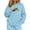 Sky Blue, variant on Pet Pouch Hoodies Unisex with Kangaroo Pocket Oversized Trendy Sweatshirts Outside Kitten Puppy Carrier Holder Sweatshirts Cat Hoodie with Pouch