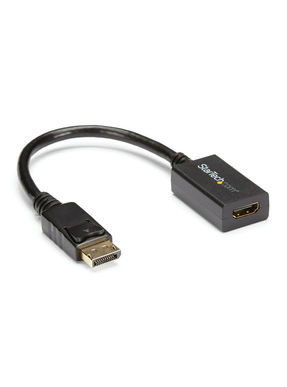 StarTech.com DisplayPort to HDMI Adapter - DP 1.2 to HDMI Video Converter 1080p - DP to HDMI Monitor/TV/Display Cable Adapter Dongle - Passive DP to HDMI Adapter - Latching DP Connector