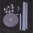 thumbnail image 3 of Mistaha Balloon Holder Stand Balloon Stand Kit Table Desktop Balloon Holder with 7 Balloon Sticks, 3 of 8