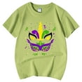 thumbnail image 4 of AJIWYH Chemises pour Ados, T-Shirt Décontracté Imprimé à Col Rond à Manches Courtes pour Filles T-Shirt Chemise Décontractée, Chemises pour Filles Taille 10-74 pour 3-4 Ans, Vert Pâle, 4 of 4