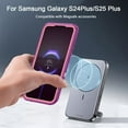 thumbnail image 6 of Petocase For Samsung Galaxy S24/S25 Plus Case,Compatible with MagSafe,Military Grade Drop 3 Layer Protection Rugged Case,Magnetic Phone Cover for Galaxy S24/S25 Plus,Purple/Pink, 6 of 7