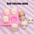 thumbnail image 4 of Callipe Silicone Doll Head Mold for Cake Decoration 3D Baby Face Molds Cupcake Chocolate Fondant Sugar Craft Food-Grade Multipurpose Mold, 4 of 8