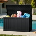 thumbnail image 3 of Homall 150 Gallon Resin Deck Box, Outdoor Lockable Storage Box, Waterproof and UV Resistant for Patio, 3 of 7