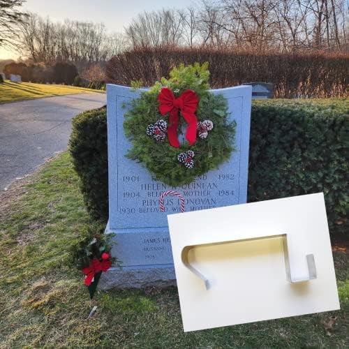 Roventeur Wreath Hanger 79" Headstone Wreath Hanger ible Fit For Tombstones 7"9" Solid