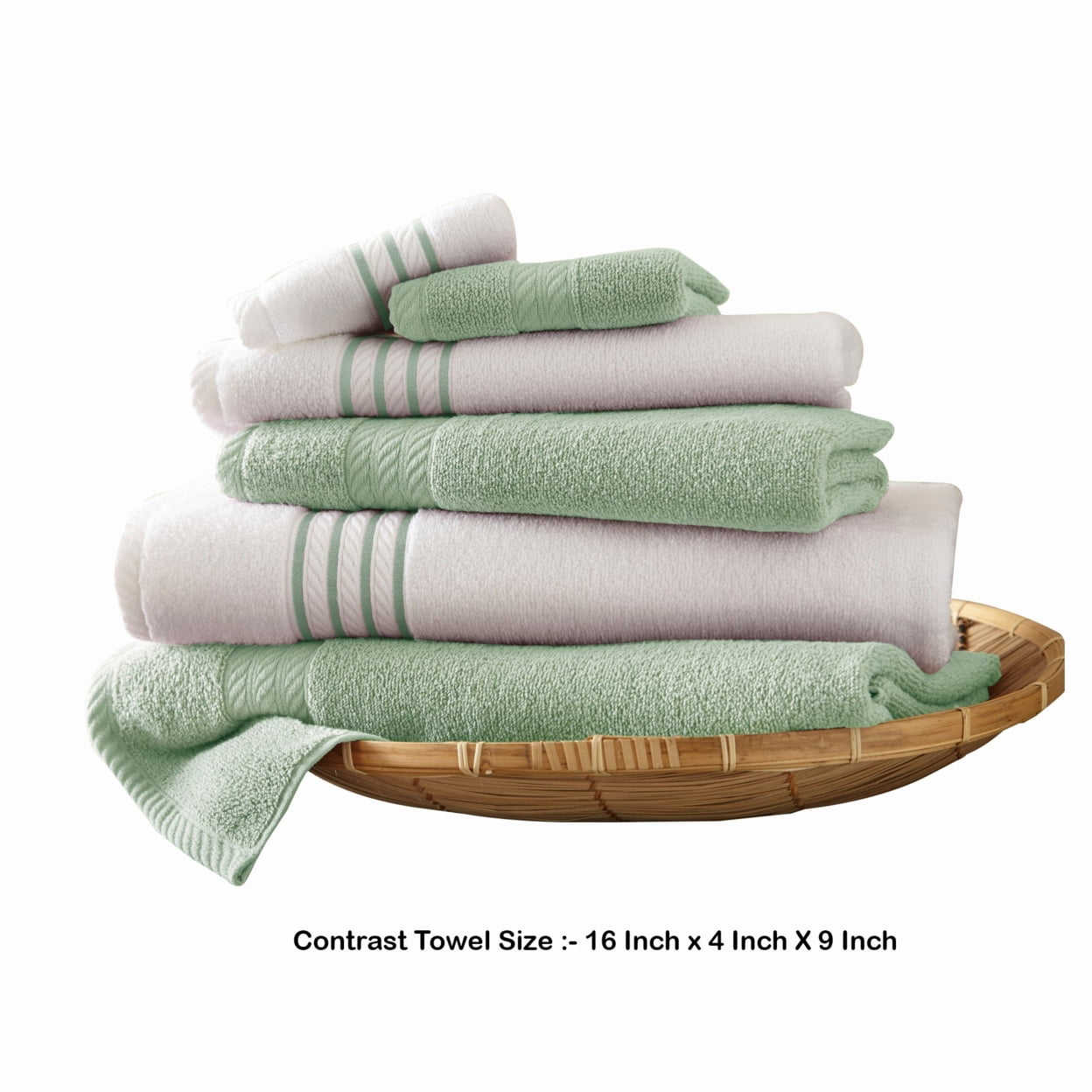 Genesis White Cotton Bath Towels