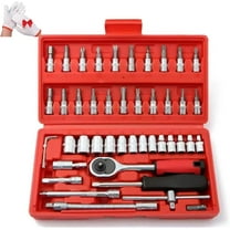 Cordless Electric Slim Ratchet Set, Electric Ratchet, Electric Ratchet 3/8 Drive, Power Ratchet Wrenches, Slim Electric Ratchet, Comes with 45 Adjustment Tools (A)