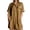 Brown, variant on GZMOALH Women's Short Sleeve Utility Shirt Dress with Point Collar, Button Front and Large Pockets