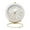 Gold/White, variant on Fdelink Alarm Clock Small Desk Clocks for Shelf Bedroom Office, Table Alarm Clocks, Gold Vintage Metal Living Room Decor Clock White