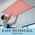 thumbnail image 5 of 2 Pack Peach Solid Fluorescent Light Covers for Ceiling Lights Magnetic Ceiling Light Covers Overhead Light Filters for Office Classroom Home, 5 of 9