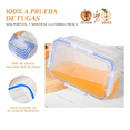 thumbnail image 2 of 8 Pzs Contenedores Plástico Hermético De Alimento Cocina Xtellar transparente, 2 of 3