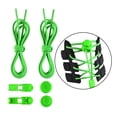 thumbnail image 3 of Cordones elásticos sin lazo Zulema para zapatos planos sin Lazy Trainers Verde, 3 of 8