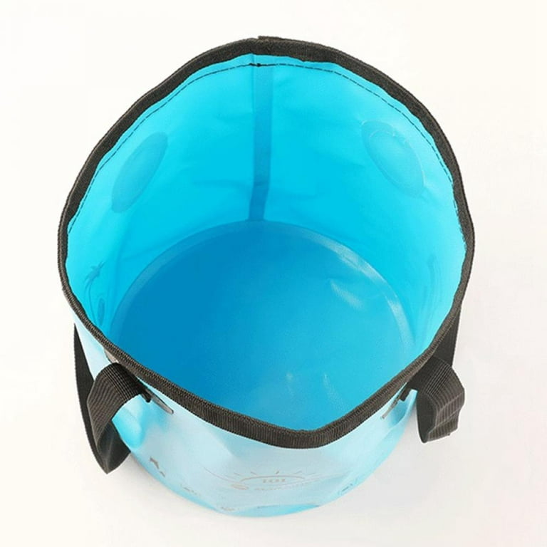 Stibadium Collapsible Bucket with Handle, 2.5 Gallon Bucket(10L), Portable  Camping Bucket, Ultra Lightweight Outdoor Basin Fishing Bucket, Folding  Bucket for Fishing,Camping,Car Washing and More 